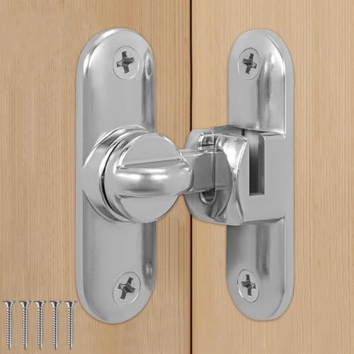 Chiusura Scorrevole 90 Gradi Chiavistello Per Porta Scorrevole In Legno - Serratura 90/180 Gradi, Lega Alluminio Porta Scorrevole Legno