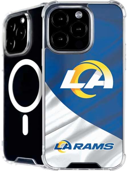 Skinit Phone Case Compatible with MagSafe iPhone 16 Pro Max - Officially Licensed NFL Los Angeles Rams Design