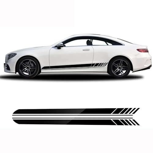 2 PCS Edition 1 C63 AMG Side Stripes Vinyl Decal Stickers, for Mercedes Benz C Class W205 Coupe Sedan W206 W213 E Class Stickers