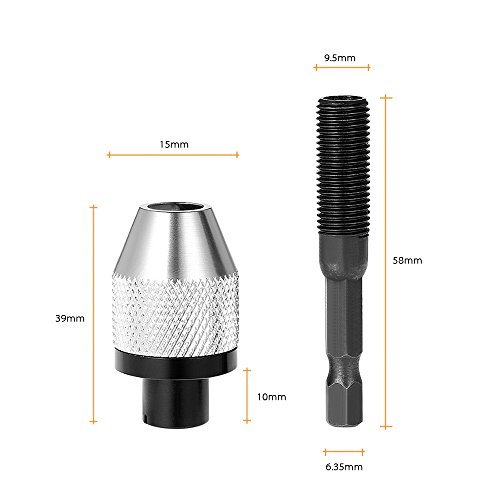 Gecheer Mini 0.3-6.5mm portátil Grinder Elétrica Quick Change bucha com 6,35 milímetros 1/4