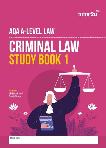 tutor2u - AQA A Level Law Criminal Law Study Books - -8%