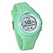 Produktbild JewelryWe Kinder Digital Uhren 50M Wasserdicht Jungen Mädchen Klassische Uhr Sport Armbanduhr Stoppuhr mit Wecker, Kalender und LED Beleuchtung (grün)