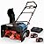 SENIX 2X2 40V Max Cordless Snow Blower with Variable-Speed Steel Auger, 21" Width, 12" Depth, 33ft Max Throw, 1800W Brushless Motor,10000mAh Batteries & LED Lights 680Lbs/Min Snow Capacity(STX2-M1)