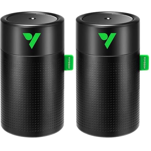 VIVOSUN AeroStream U075 USB Humidifier, 750ml Cool Mist Mini Humidifier with 2 Mist Modes, Auto Shut-Off, Smart Remote Control with VGrow, Designed for Small Grow Tents/VGrow (Pack of 2) 750