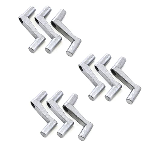 Red Hound Auto 9 Window Crank Handles for 14 Inch Metal Vents Replacement Set for Compatible with...