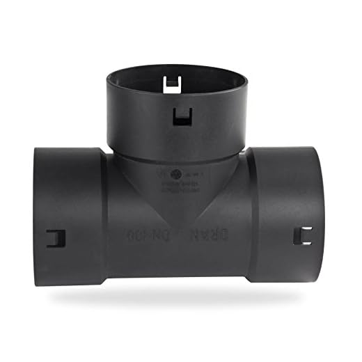 STABILO Sanitaer T-Stück DN 100 mm Abzweig Drainagerohr Drainageschlauch Dränagerohr Dränageschlauch Drainage Dränage Drainrohr