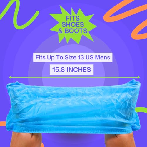 Frontline Shoe Covers Disposable Non-Slip, Premium Non-Woven Durable Booties Shoes Covers – Water Resistant Thick Anti-Slip - One Size Fits Most by Frontline (Blue 1000 Pack) by FRONTLINE - Image 5