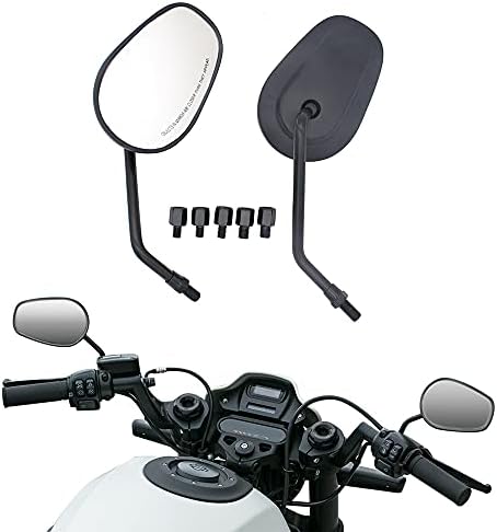 Universal Oval 8mm 10mm Motorcycle Rear View Side Mirrors for Honada Suzuki Cruiser Chopper Honda Yamaha kawasak
