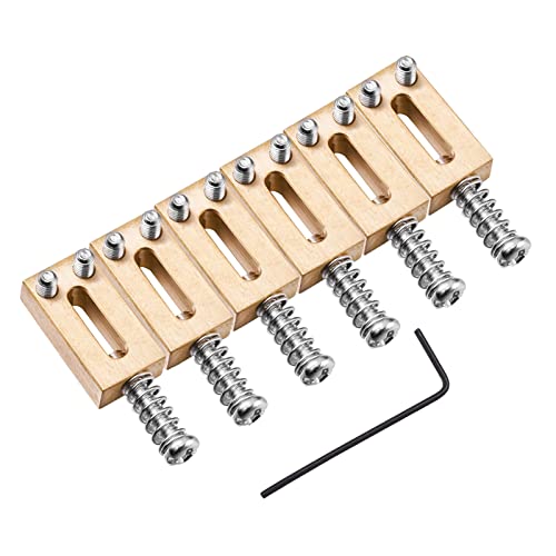 6 Selles de Pont Guitare Électrique Faciles à Installer en Laiton