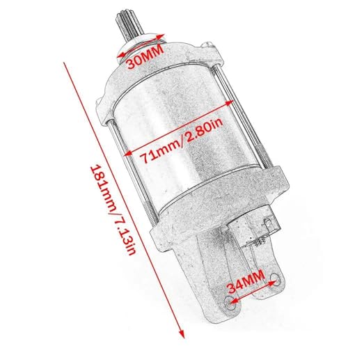 Démarreur de remplacement pour moto CBR650R et CB650F 12V
