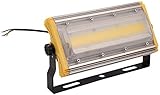 [Flexible installation] : The PIR Floodlights comes with adjustable metal bracket, it can be installed in the ceiling, walls, ground and other locations, by adjusting the different angles.