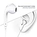 Balance Tech USB Type C Earphones with Microphone, USB C Earbuds with Mic, Wired in-Ear Earbuds, USB Type-C Headphones Volume Control, White