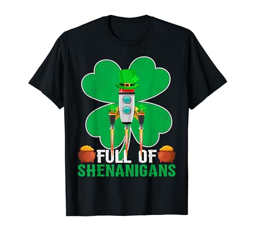 Full Of Shenanigans Leprechaun Rocket St. Patrick's Day T-Shirt