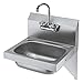Krowne 16" Wide Hand Sink with Side Support Brackets, HS-10