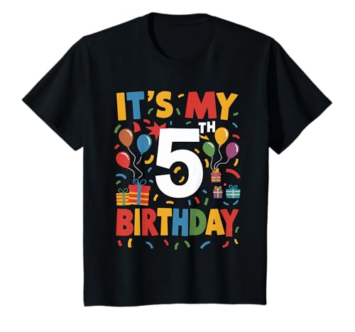 Youth 5th birthday shirt boy Kids Toddler 5year old birthday Boys T-Shirt