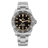 watchdives WD5513Q Orologio subacqueo vintage da uomo, movimento al quarzo VH31 Sweep Second del Giappone, orologio da polso di lusso, vetro zaffiro curvo da 40 mm, orologio subacqueo impermeabile 20