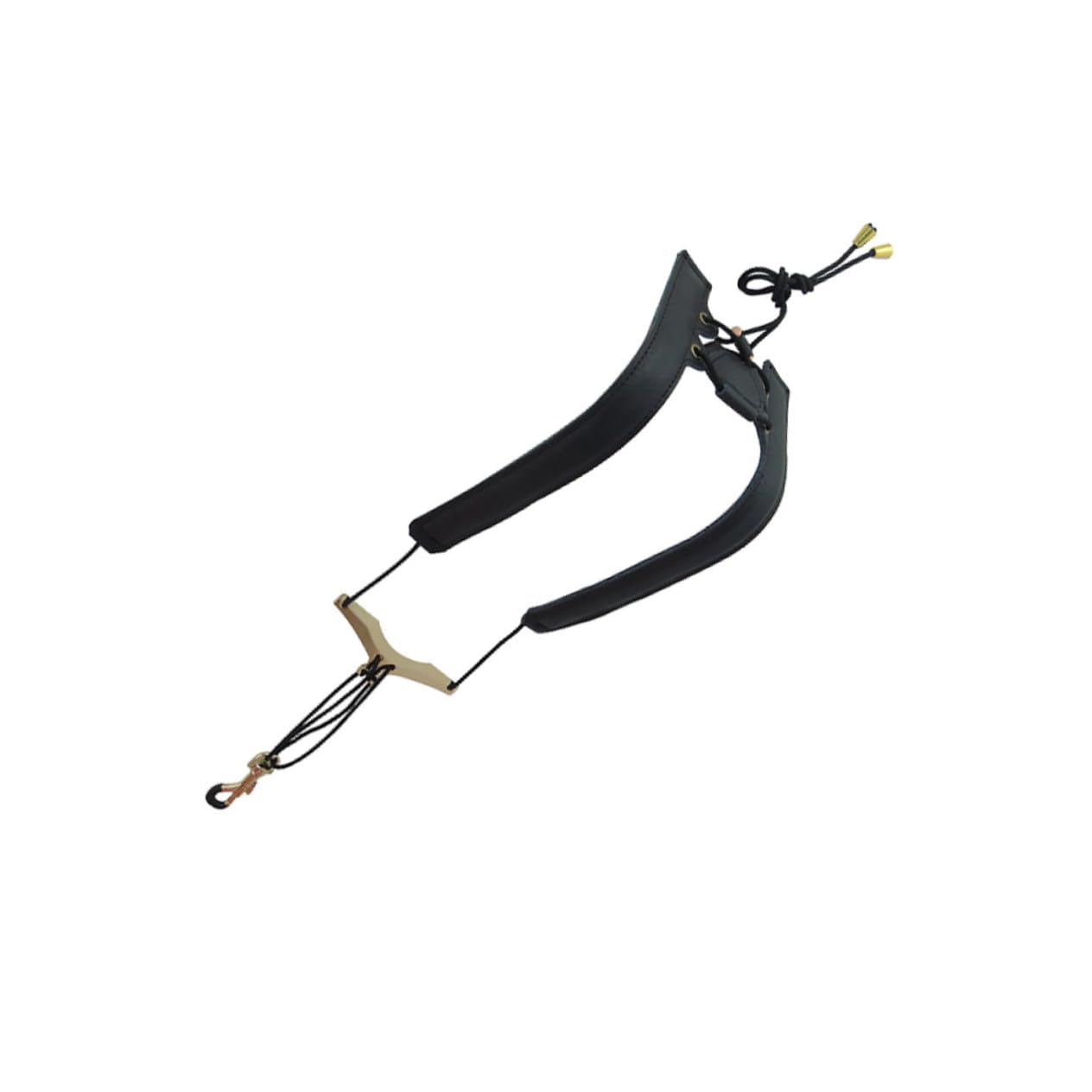 Abaodam Cinturino per Sassofono in Pelle e Nylon, Doppia Spalla Distribuzione Uniforme del Peso, Supporto Resistente e Regolabile per Musicisti Stili multipli