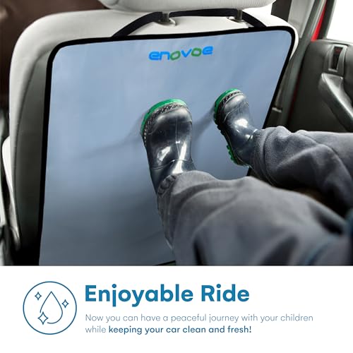 image for Enovoe Kick Mats - Set of 2 - Back of Seat Protector for Kids Feet - C