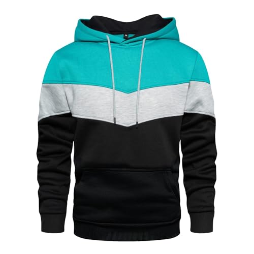 Pull à capuche patchwork homme en imprimé camouflage style sport