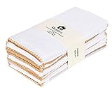 [20x20] Cloth Napkins Set of 12 Cotton, Dinner Napkins Cloth Washable, Premium Over Sized Tan Cloth