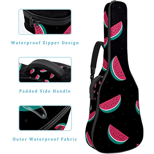 Housse imperméable pour guitare acoustique avec double bandoulière et poche Motif têtes de renard et étoiles… - Les Beatles, Paul McCartney, John Lennon, RIngo Starr, George Harrison Housse imperméable pour guitare acoustique avec double bandoulière et poche Motif têtes de renard et étoiles… – Image 5
