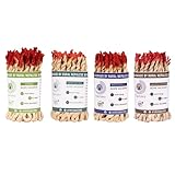 Tipitaka Tibetan Rope Incense - Handmade in Nepal, 42 Rope Bundle, Himalayan Herbal Incense(Meditation, Cedar, Patchouli, Sandalwood), Aromatherapy, for Relaxation, Meditation, Yoga & Healing