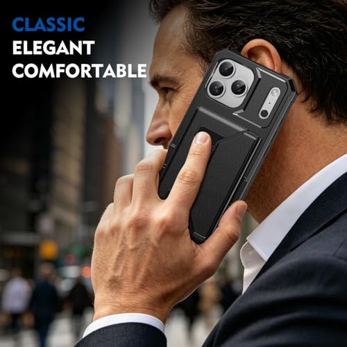 Étui iPhone 12 Pro Max cuir magnétique silicone noir résistant aux chocs - 3