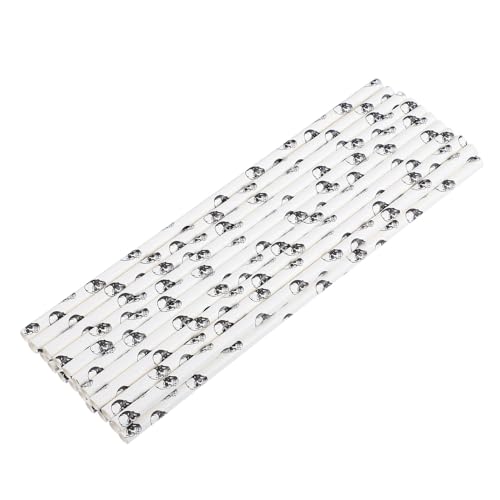 Beaupretty Halloween Pitillos de Papel 100 unidades miniatura 1