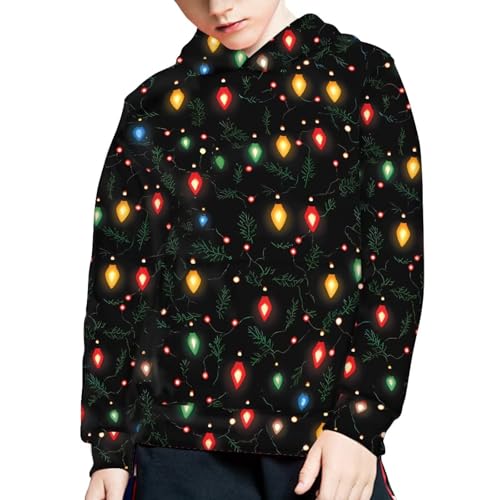 Hoodies for Boys Kids Casual Hooded Pullover Sweatshirt with Pockets Printed Long Sleeve Top for 6-14 Years4