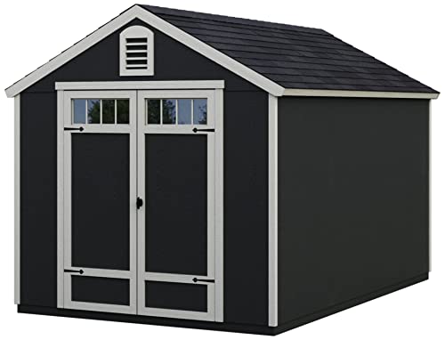 Handy Home Products Greenbriar 8X10 Do-It-Yourself Storage Shed with Floor, Does not Include Paint and Roofing Shingles