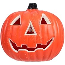 Pumpkin Lantern Halloween Light Battery Operated Led Pumpkin Light Decoration for Indoor Outdoor Use 7.87X7.08X6.1 Inches