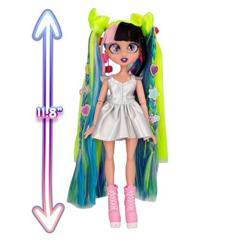 Muñeca de moda VIP Girls Hair Makeover Megan 11" con accesorios miniatura 3