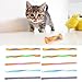 Watreketal 25Pcs Kitten Chew Toy Teething Woven Cats Interactive Attractive Woven Tube Shape Teething Toy for Indoor