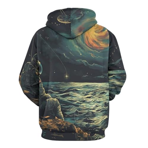 Sweatshirt Pêche Spatiale Hoodie Idéal pour Vos Sorties Urbaines - 4