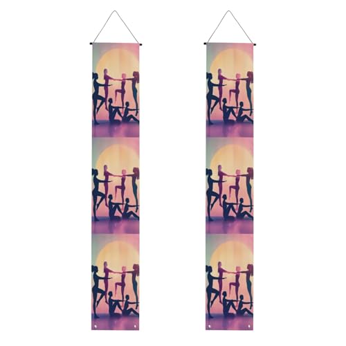 Wiederverwendbares Gymnastik-Spiel-Druck, Veranda-Banner, dekoratives Festivalschild für drinnen und draußen Wiederverwendbares Gymnastik-Spiel-Druck, Veranda-Banner, dekoratives Festivalschild für drinnen und draußen