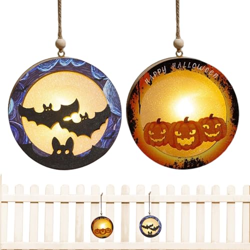 Luz de murciélago de calabaza de Halloween | Luces LED de murciélago de calabaza de Halloween | Decoración portátil de fiesta de vacaciones para el hogar, escritorio, mesa, dormitorio, al aire libre