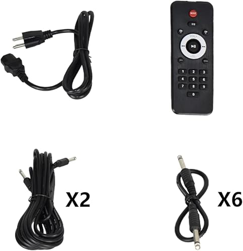 Miniatura 5 de PRORECK Club 3500 Subwoofer de 15 pulgadas 3000 W Sistema de altavoces PA alimentado por DJ, conjunto combinado con 8 altavoces de matriz,