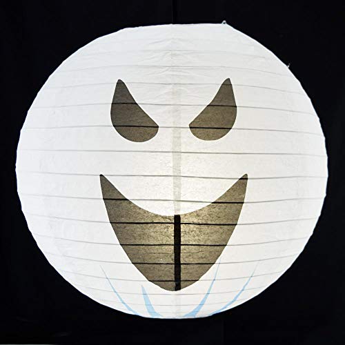 Image of Quasimoon PaperLanternStore.com 14 Inch Ghost Halloween Paper Lantern