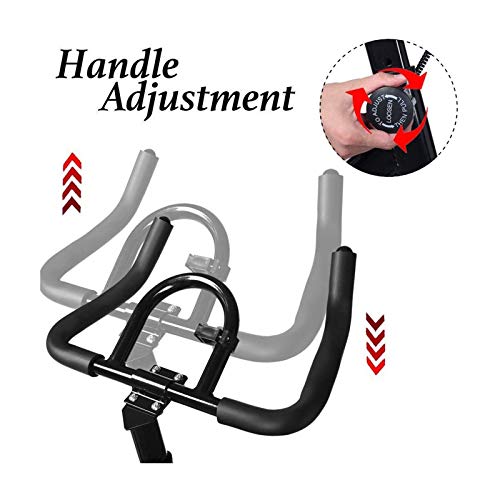 Image of Bike Exercise Bike Adjustable Handlebars Seat Aerobic Training for Gym Home Cardio Workout Machine Training