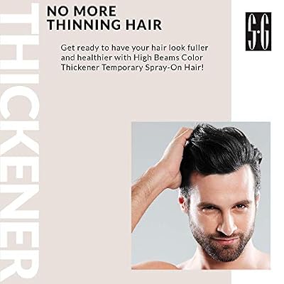 Salon Grafix High Beams Color Thickener Temporary Spray - Jet Black for Unisex - 2.7 oz Hair Color