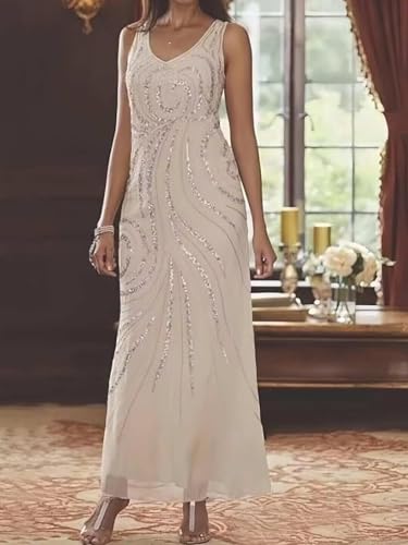 Chiffon Mother of The Bride Dresses for Women 2 Pieces Formal Wedding Guest Dress with Jacket4