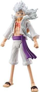 BANDAI - Anime Heroes - One Piece - Anime Heroes Figure 17 cm - Monkey D. Luffy Gear 5 - Officially Licensed One Piece - Luffy Gear 5 Version - Toy for Children 4 Years and Up - 37054