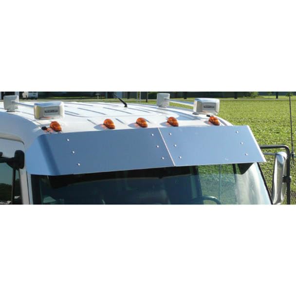 Replacement for Freightliner M2-106 Year 2019 13 in Stainless Steel Drop Visor by Technical...