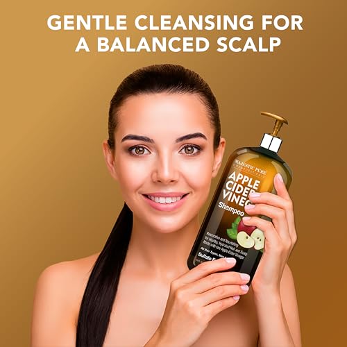 Majestic Pure APPLECIDERVINEGARSHAMPOO16OZ-FBA Apple Cider Vinegar Shampoo - Restores Shine & Reduces Itchy Scalp thumb #2