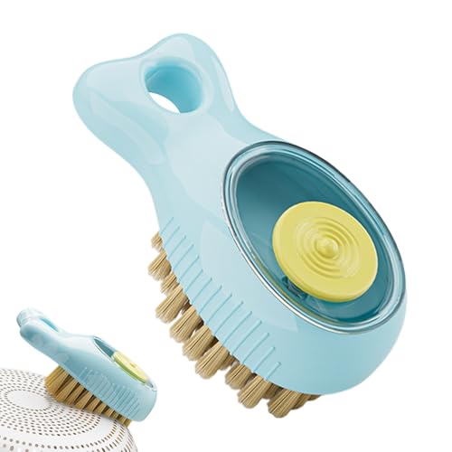 Cepillo de Vajilla de 9,6 cm - Cepillo con dispensador de jabón | Fregadero de cocina de ABS Suave | Limpiador de fregadero de azulejos | Herramienta para el hogar para macetas, calzado, ropa