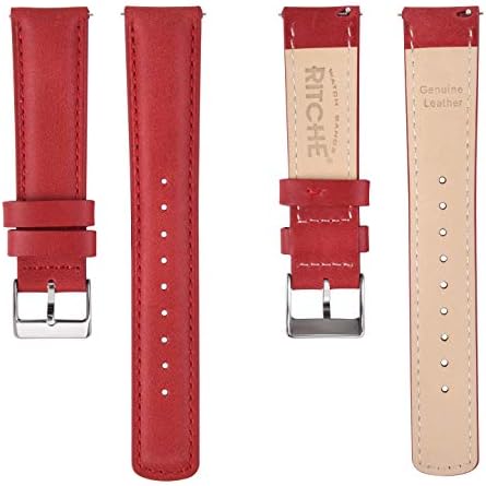 Vista 5 de Ritche - Correa de reloj de cuero de liberación rápida, 18, 19, 20, 21, 22, 23 y 24mm