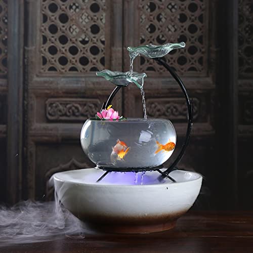 Fountain de table décoration intérieure et bureau en céramique