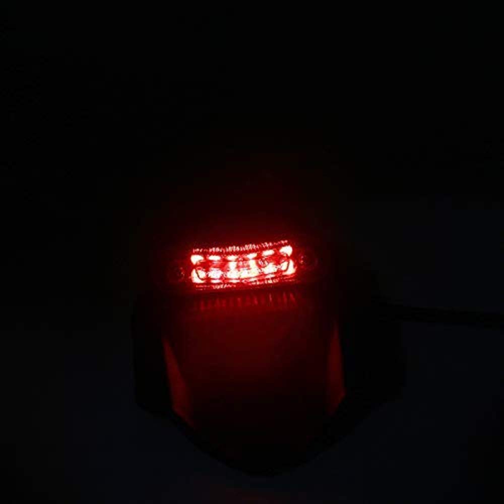 Luces LED Traseras Universales Para Moto Y ATV: Pilotrojo Con Función De Freno Y Posición – Reflector Impermeable De 12V Fácil Instalación, Aumenta Tu Seguridad