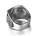 Sping Jewelry Retro Red Masonic Signet Gift Ring Titanium Steel Royal Arch Masons for Men