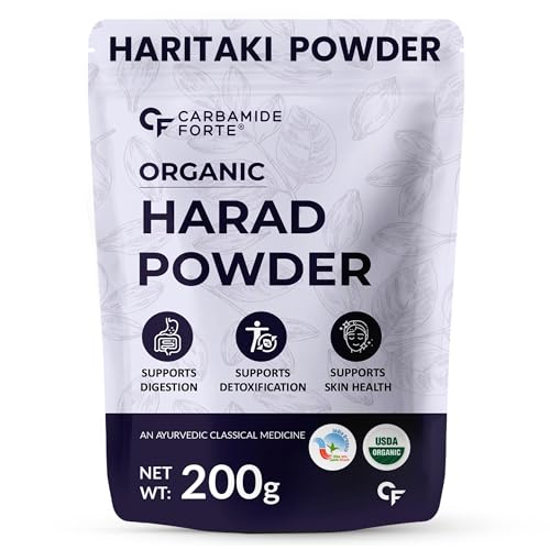 Image of Carbamide Forte Organic Harad Powder | Haritaki Powder for Digestion, Cleansing & Wellness | kadukkai powder for digestion & Detox Support - 200g